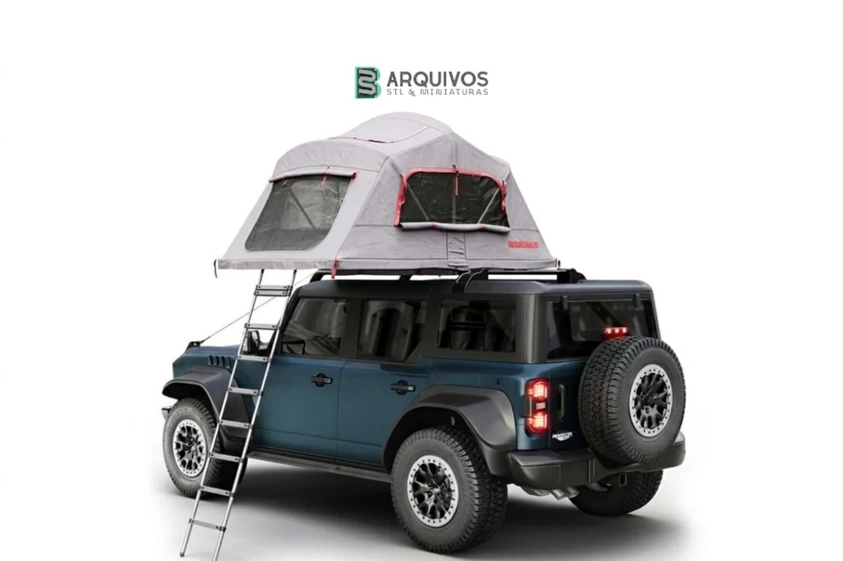 Modelo 3D STL - Ford bronco raptor rooftop tent — foto 4